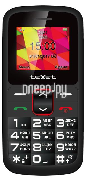 Мобильный телефон teXet TM-B217 Black-Red