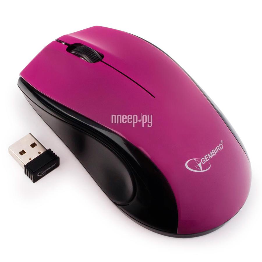Mouse Wireless Gembird MUSW-320-P Pink