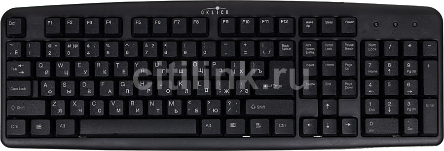 Клавиатура Oklick 100M USB Black