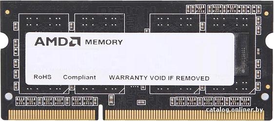 SO-DIMM DDR III 8192MB PC-12800 1600Mhz AMD (R538G1601S2SL-U) 1.35V 11-11-11-28 RTL