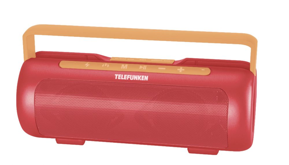 Автомагнитола Telefunken TF-PS1231B красный/оранжевый