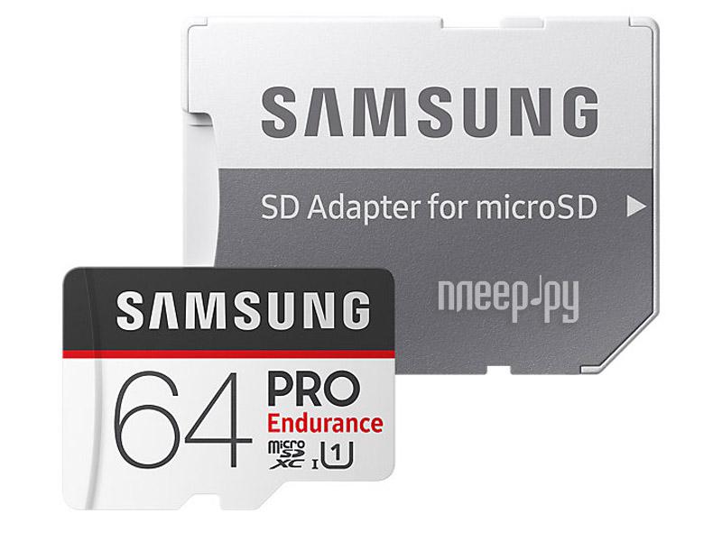 Micro SD 64 Gb Samsung Class 10 PRO Endurance (MB-MJ64GA/RU) + adapter RTL