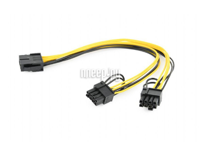 Переходник питания  для видеокарт Gembird CC-PSU-85 8-pin to 2xPCIe 6+2pin splitter cable 0.3m