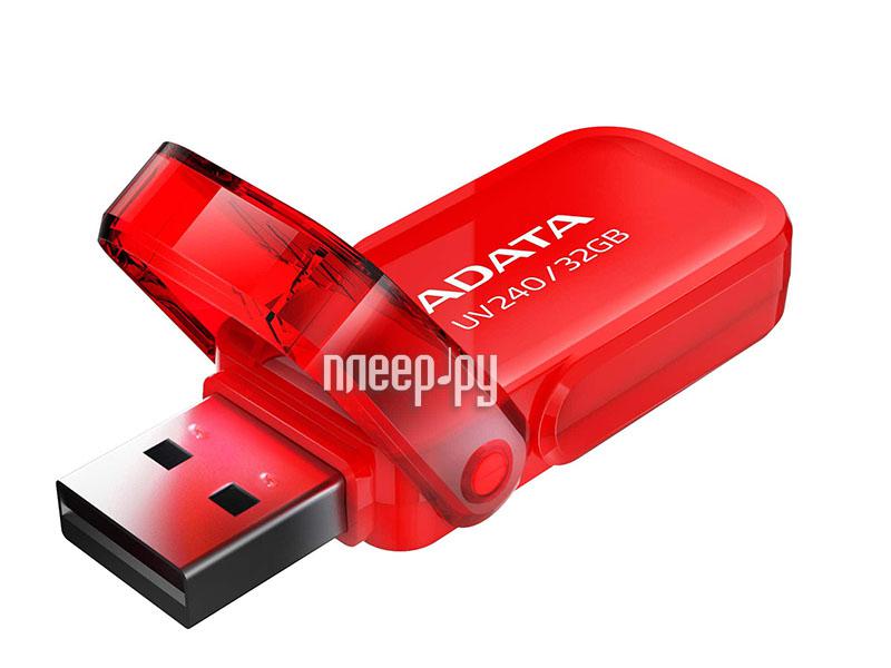 32 Gb A-Data Choice UV240 Red (AUV240-32G-RRD), USB 2.0