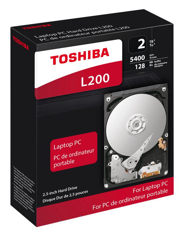 HDD 2,5" SATA Toshiba 2TB L200 (HDWL120EZSTA) 5400RPM 128MB SATA-III 600