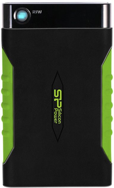External HDD 2.5" USB3.0 Silicon Power 2TB Armor A15 (SP020TBPHDA15S3K) Black-Green RTL
