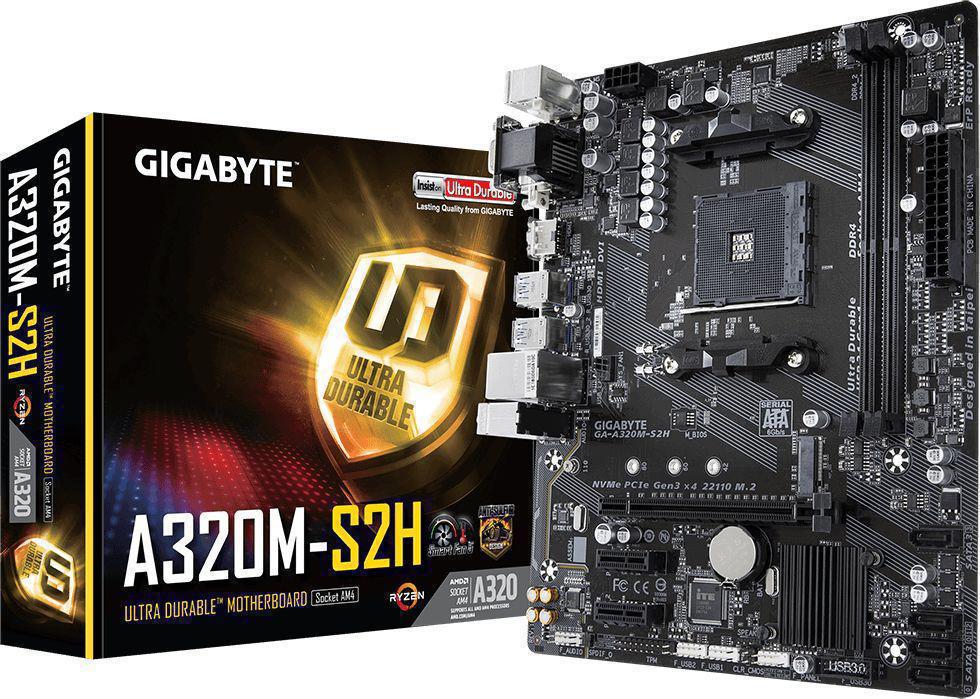 MB Gigabyte GA-A320M-S2H (rev. 1.1) Soc-AM4 AMD A320 RTL
