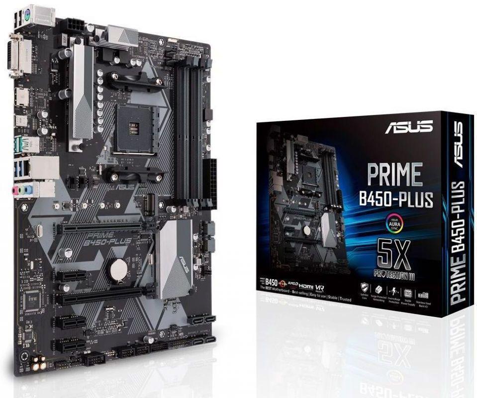 MB ASUS PRIME B450-PLUS Soc-AM4 AMD B450 ATX RTL