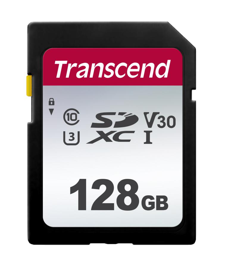 SD 128 Gb Transcend Class 10 SDXC UHS-I U3 (TS128GSDC300S) RTL