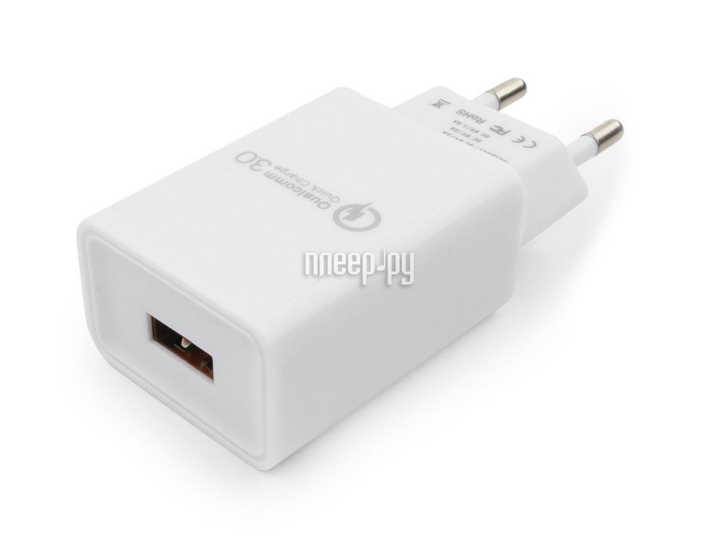 Адаптер питания Cablexpert MP3A-PC-16 USB, белый