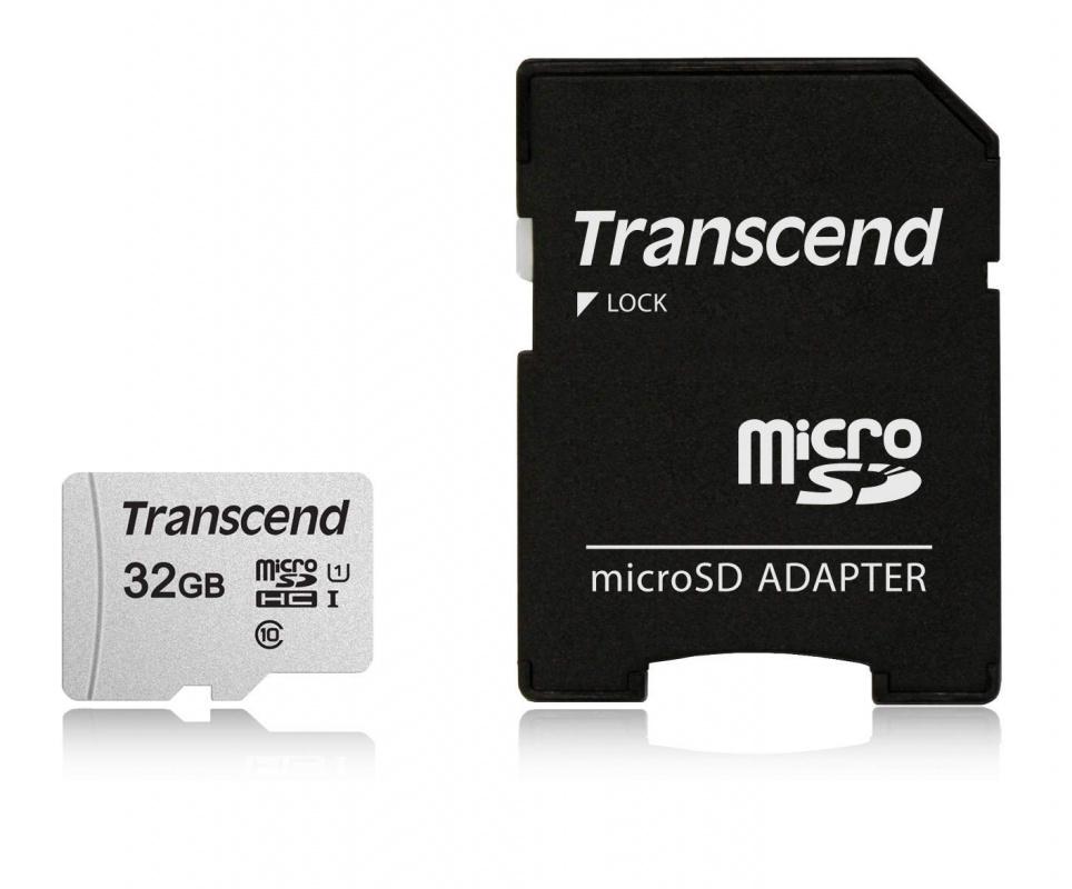 Micro SD 32 Gb Transcend Class 10 UHS-1 TS32GUSD300S-A (Adapter SD) RTL