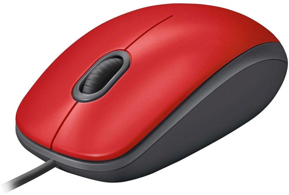 Mouse Logitech M110 Silent (910-005489) Optical Mouse USB, Red, RTL