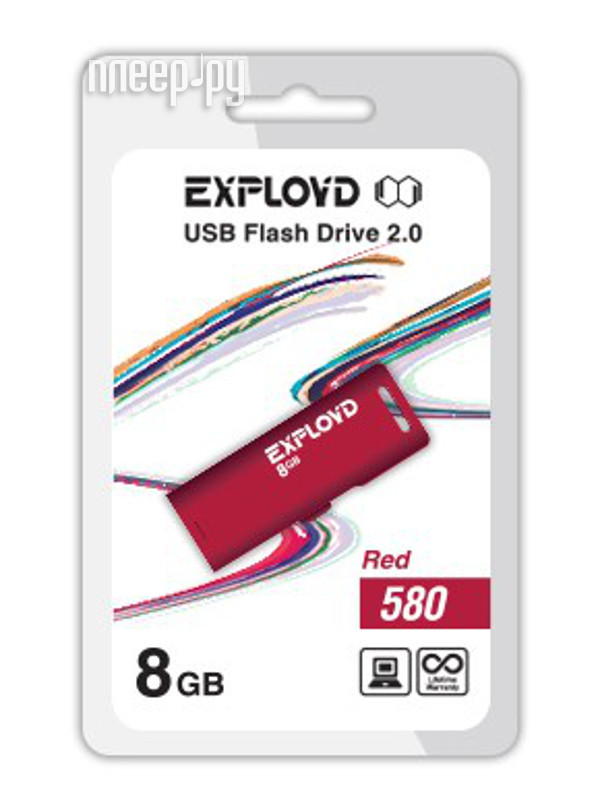 8 Gb Exployd 580 EX-8GB-580-Red USB2.0