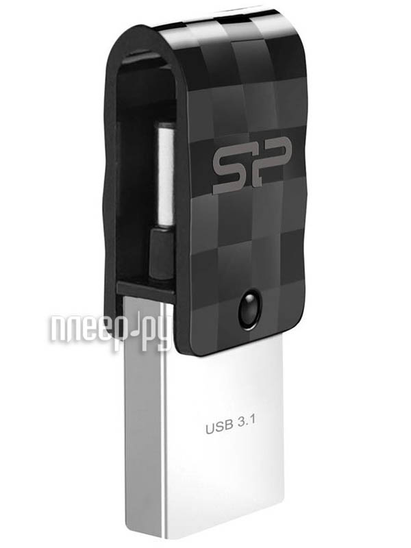 128 Gb USB3.0 Silicon Power Mobile C31 (SP128GBUC3C31V1K) Black