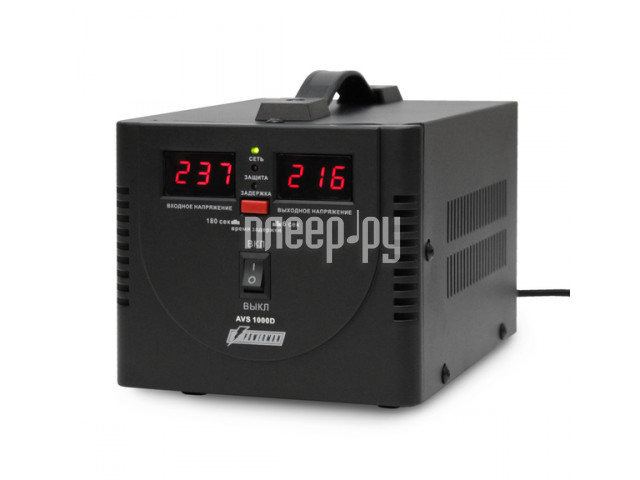 Стабилизатор напряжения PowerMan AVS 1000D Black