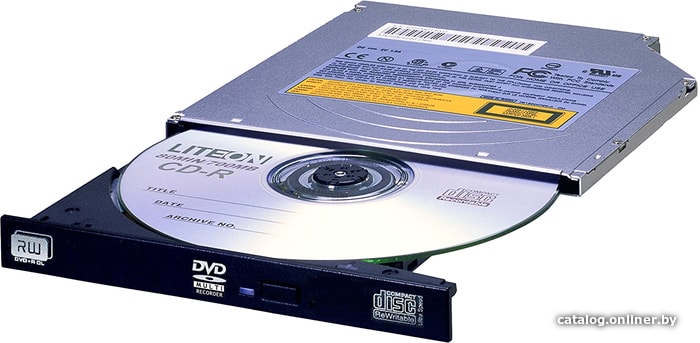 Привод Slim SATA DVD+/-RW Lite-On DU-8AESH (Slim, DL)