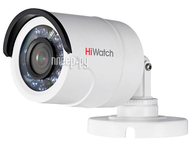 Камера HiWatch DS-T200 (2.8 mm) 2Мп уличная цилиндрическая HD-TVI камера с ИК-подсветкой до 20м 1/2.7"" CMOS матрица объектив 2.8мм угол обзора 103° DS-T200 (2.8 mm)