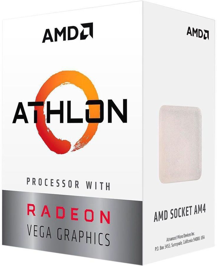 BOX CPU Socket-AM4 AMD Athlon 200GE (YD200GC6FBBOX) (3.2GHz, 1Mb L2, 35W)