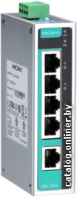 Промышленный неуправляемый коммутатор MOXA EDS-205A, 5 портов 10/100BaseT(X), IP30, от -10 до 60°C, DIN-Rail