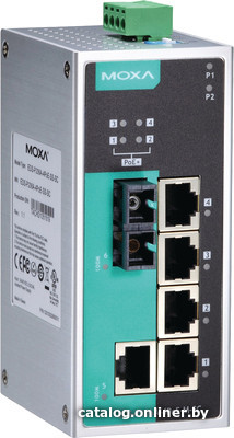 Промышленный неуправляемый коммутатор MOXA EDS-P206A-4PoE-T, 2 порта 10/100BaseT(X) + 4 порта PoE 10/100BaseT(X), IP30, от -40 до 75°C, DIN-Rail