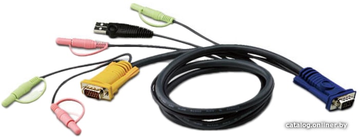 KVM-кабель ATEN  2L-5302U, USB+audio KVM Cable