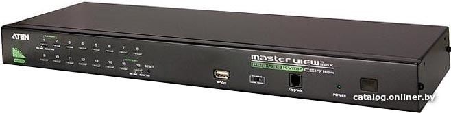 KVM-переключатель ATEN CS1716A-AT-G 16 PORT PS/2-USB KVMP SWITCH W/1.8M W/EU (в комплекте: 1.8m USB кабель х 2)