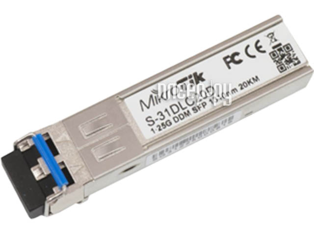 Трансивер MikroTik S-31DLC20D SFP module 1.25G SM 20km 1310nm