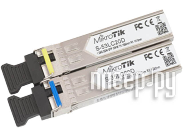 Трансивер MikroTik S-35/53LC20D Pair of SFP modules (S-35LC20D+S-53LC20D)