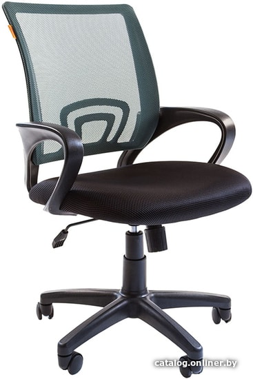 Кресло Chairman 696 чёрное Офисное кресло (ткань TW, сетчатый TW, пластик, газпатрон 3 кл) 00-07000799