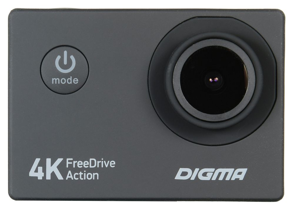 Автомобильный видеорегистратор Digma FreeDrive Action 4K черный