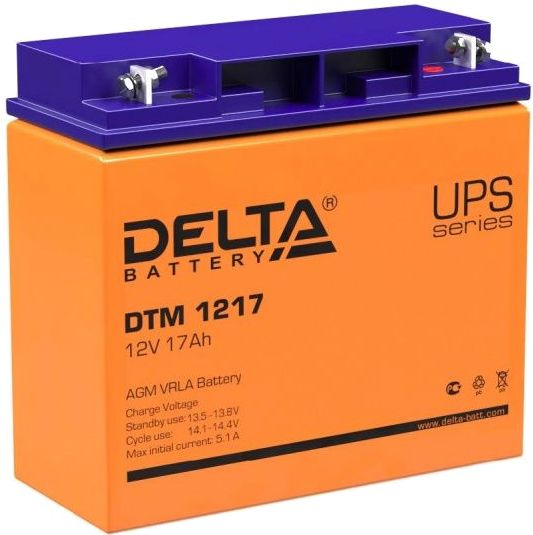 UPS Аккумулятор Delta DTM 1217 (12V, 17Ah)