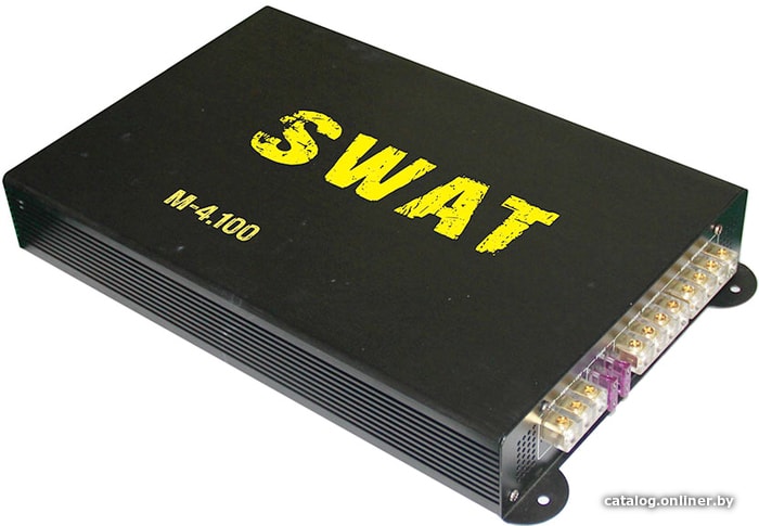 Усилитель автомобильный Swat M-4.100 четырехканальный 