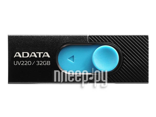 32 Gb A-Data UV220 Black-Blue (AUV220-32G-RBKBL), USB 2.0