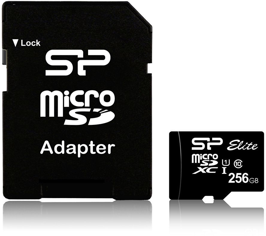 Micro SD 256Gb Silicon Power Class 10 Elite (SP256GBSTXBU1V10SP) (SD adapter) RTL