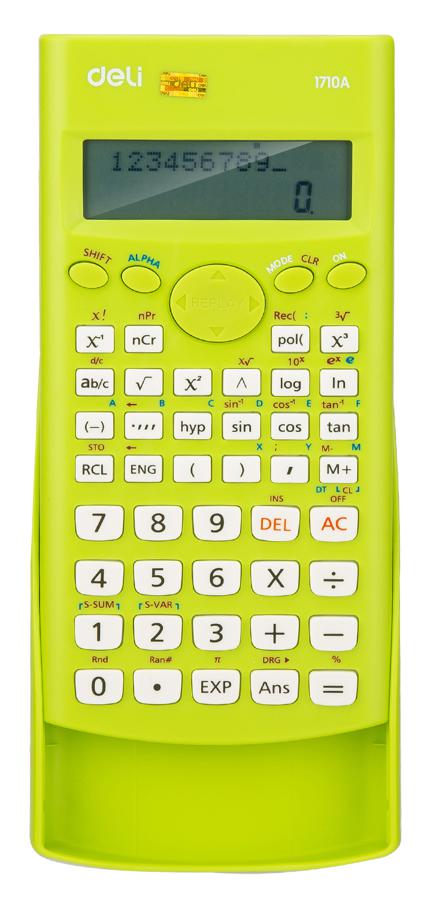 Калькулятор DELI E1710A/GRN 10+2-разрядный зеленый