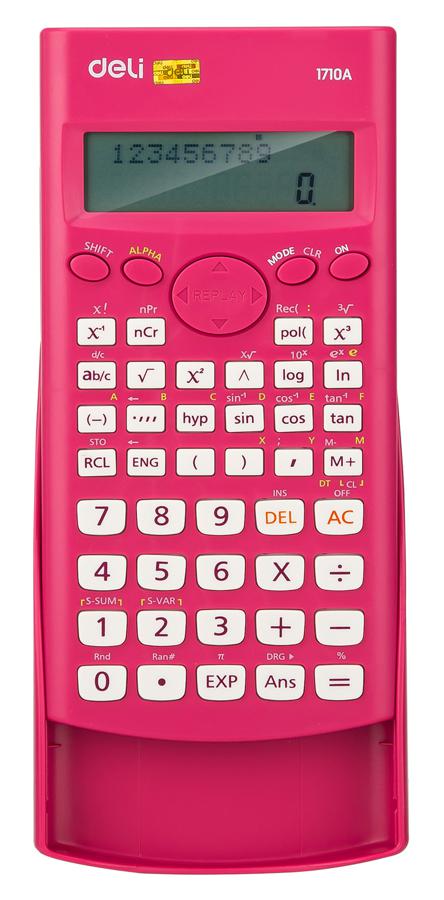 Калькулятор DELI E1710A/RED 10+2-разрядный красный