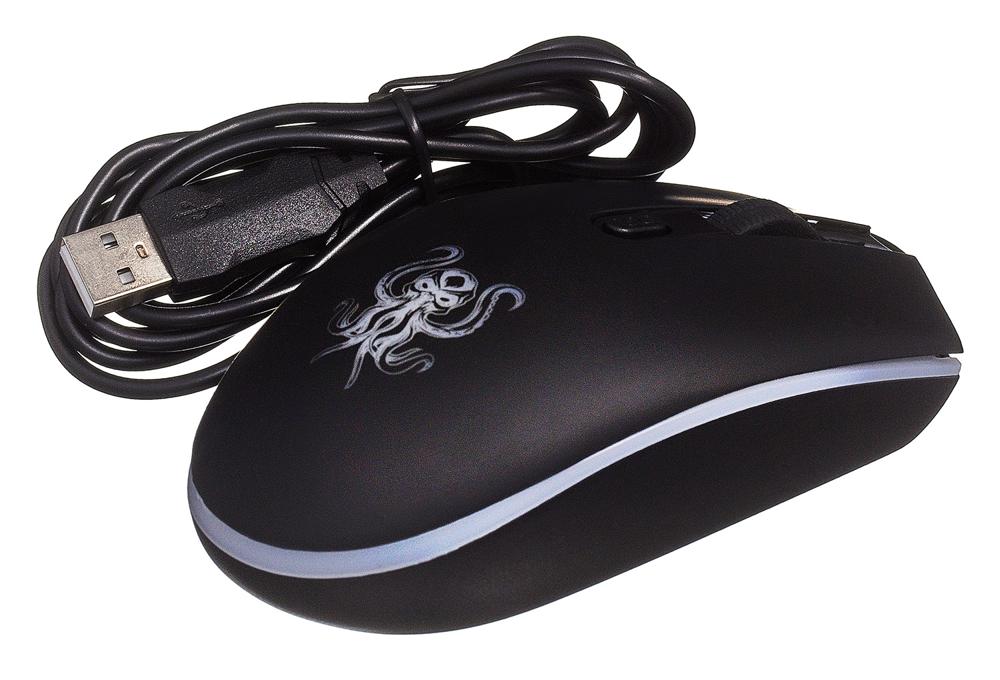 Мышь OKLICK 706G OCTA игровая оптическая проводная USB черный [mw-1910]