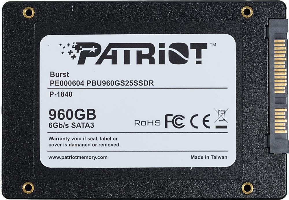 SSD 2,5" SATA-III Patriot 960Gb Burst (PBU960GS25SSDR)
