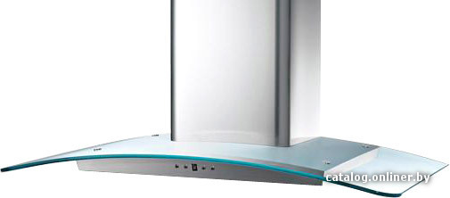 Кухонная вытяжка Korting KHC 9954 X нержавеющая сталь + гнутое стекло