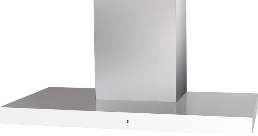Кухонная вытяжка Korting KHC 6770 GW нержавеющая сталь + белое стекло