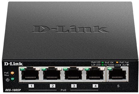 Switch D-Link DES-1005P/B1A 5-port