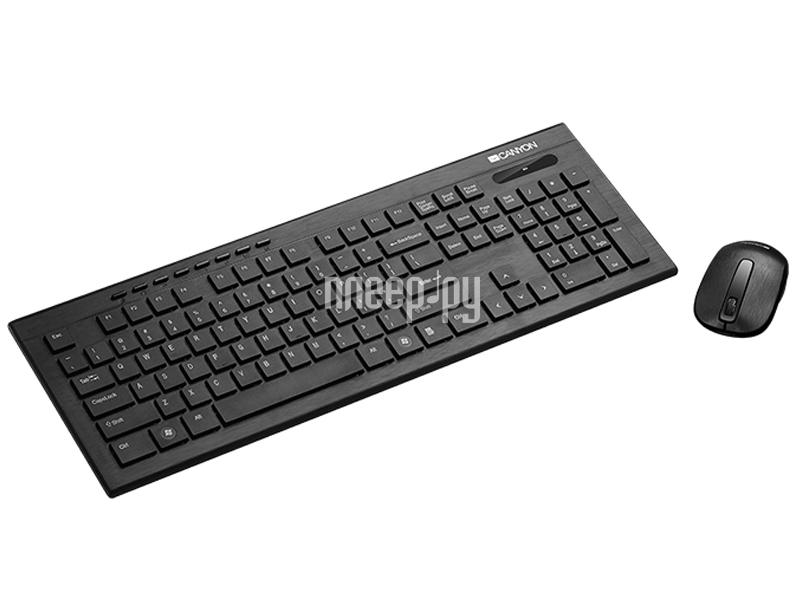 Клавиатура + мышь Canyon CNS-HSETW4 Black