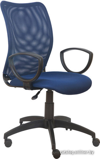 Кресло Бюрократ CH-599/DB/TW-10N спинка сетка темно-синий TW-05N сиденье темно-синий TW-10N