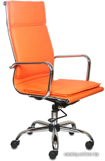 Кресло Бюрократ CH-993/orange оранжевый искусственная кожа крестовина хром
