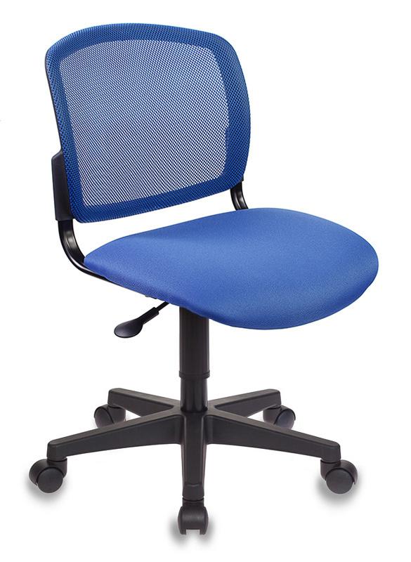 Кресло Бюрократ CH-296/BL/15-10 спинка сетка синий сиденье синий 15-10
