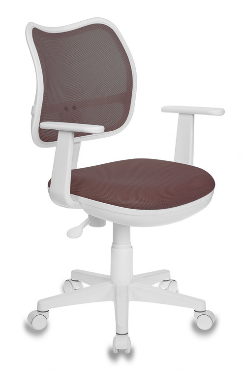 Кресло Бюрократ CH-W797/BR/TW-14C спинка сетка коричневый сиденье коричневый TW-14С (белый пластик)