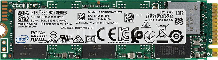 SSD M.2 Intel 1Tb 660P (SSDPEKNW010T8X1)