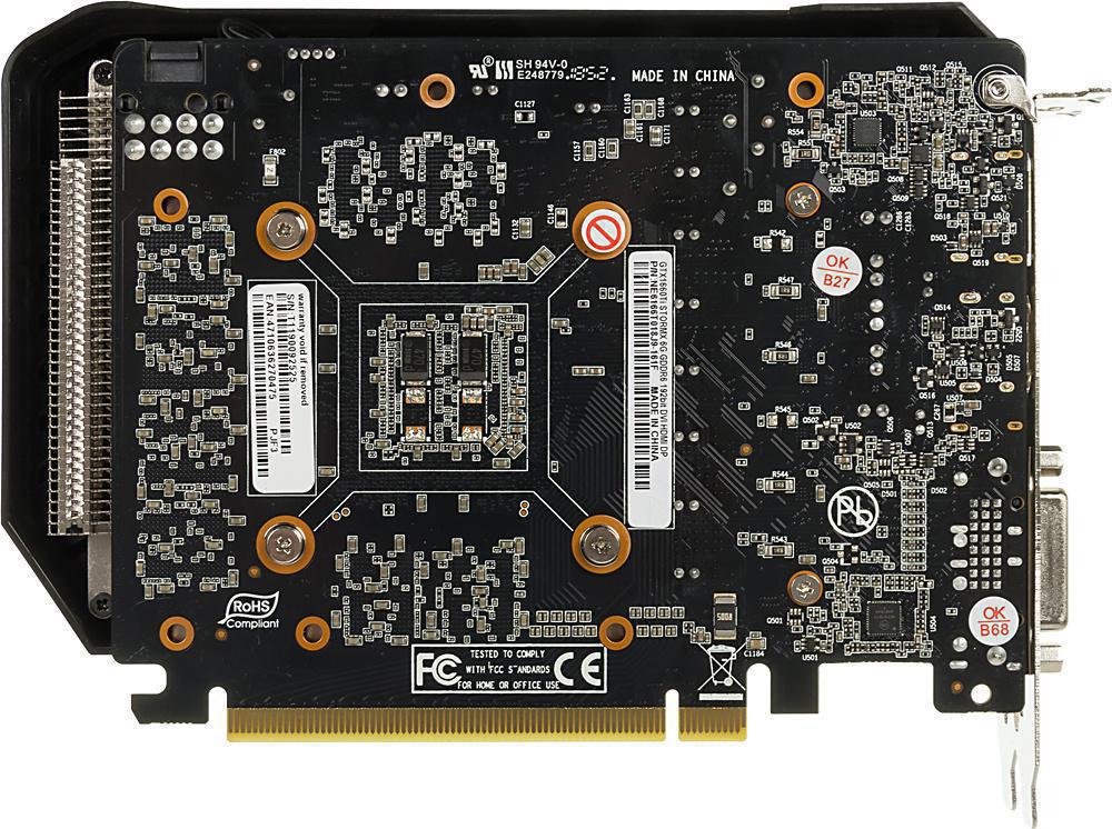 NVIDIA GeForce Palit GTX1660 Ti STORMX (NE6166T018J9-161F) 6GB GDDR6 (192bit, Fansink, 1500(1770)/12000MHz) DVI HDMI DP RTL