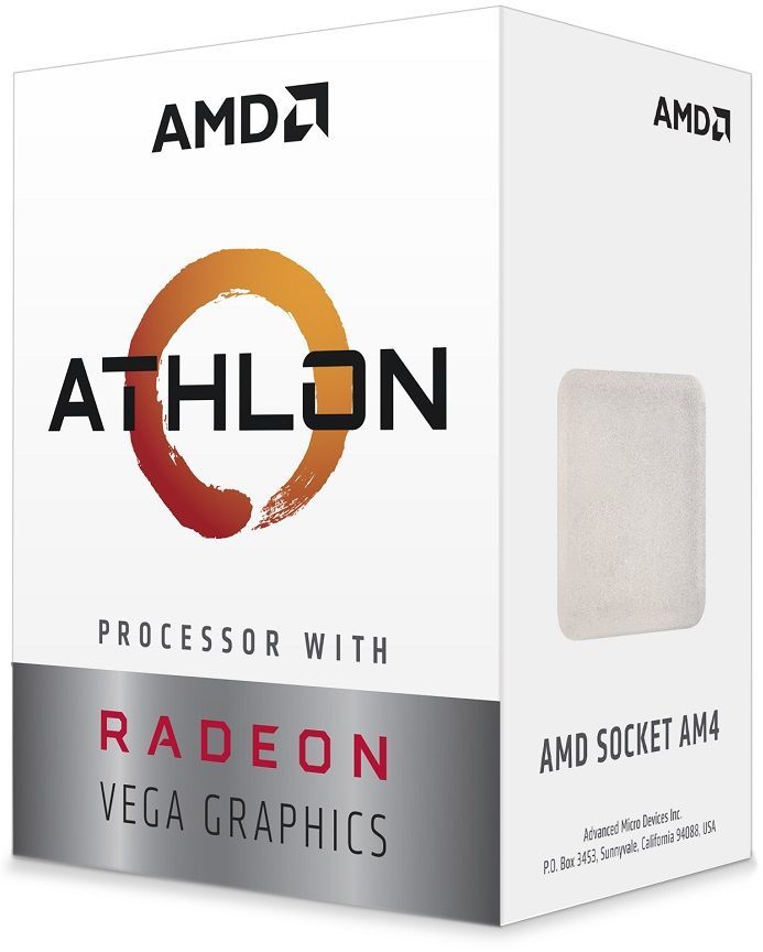 BOX CPU Socket-AM4 AMD Athlon 220GE (YD220GC6FBBOX) (3.4GHz, 1Mb L2, 35W)
