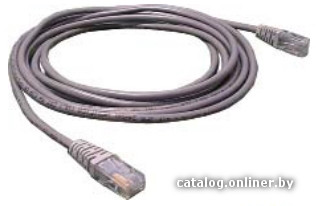 Патч-корд Lanmaster UTP TWT-45-45-10-GY вилка RJ-45 кат.5е 10м серый ПВХ (уп.:1шт)